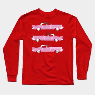 3 Pink Cadillacs Long Sleeve T-Shirt